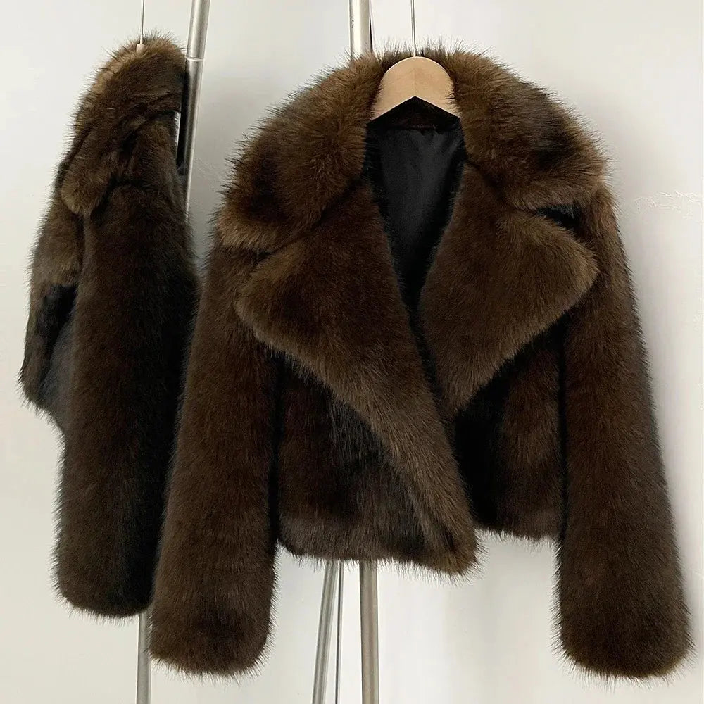 Women's Vintage Faux Fur Jacket