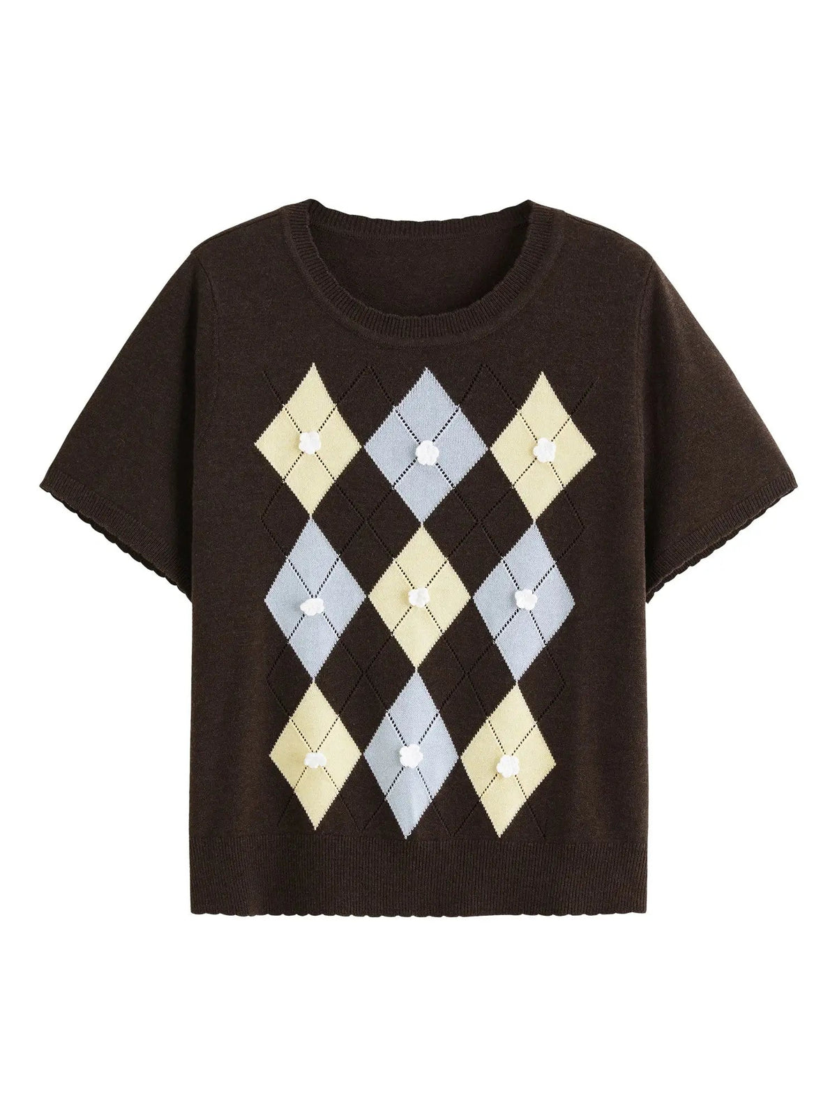 Women’s Textured Embroidery Knit Top