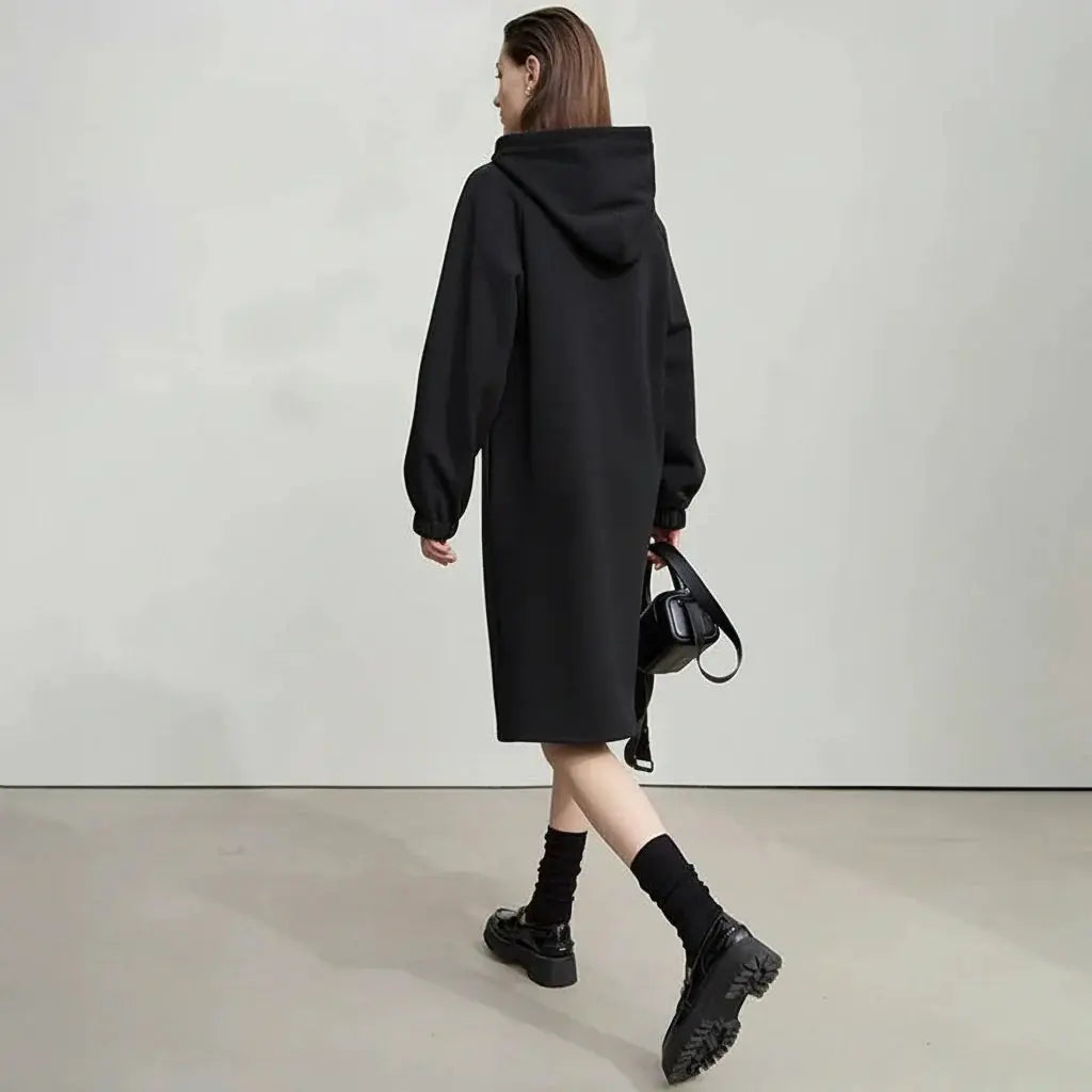 Women's Hooded Knitted Sweater Dress