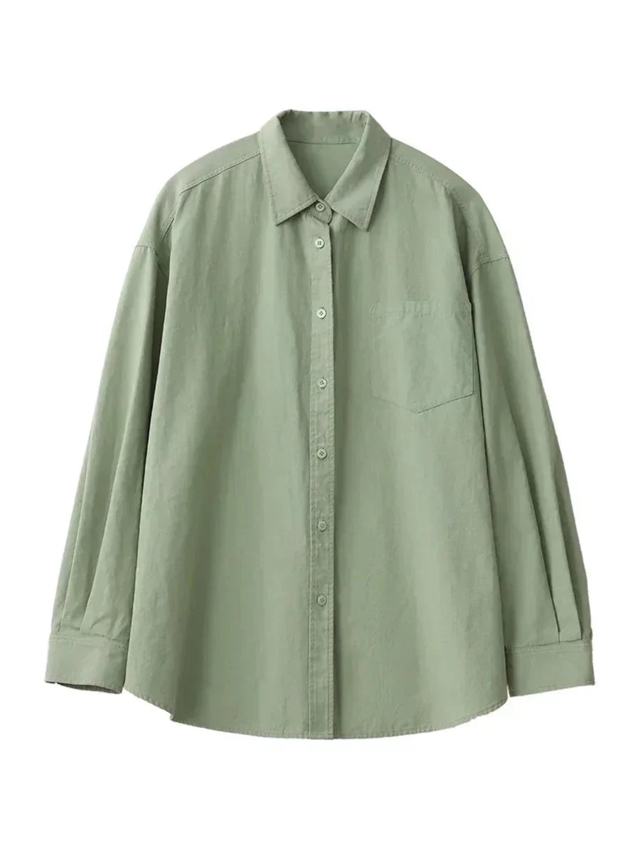Long-Sleeved Office Blouse Loose Spring & Autumn Top