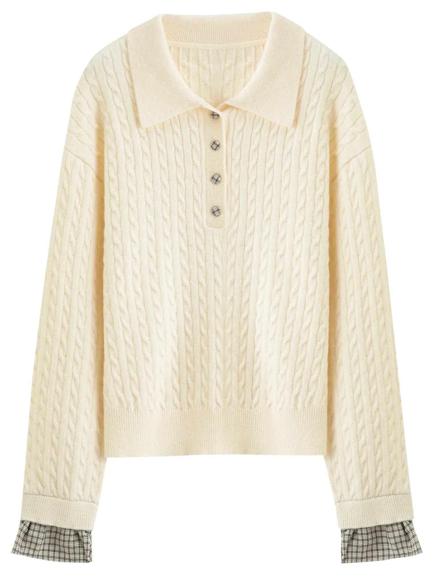 Twist Knit Cable Stitch Sweater