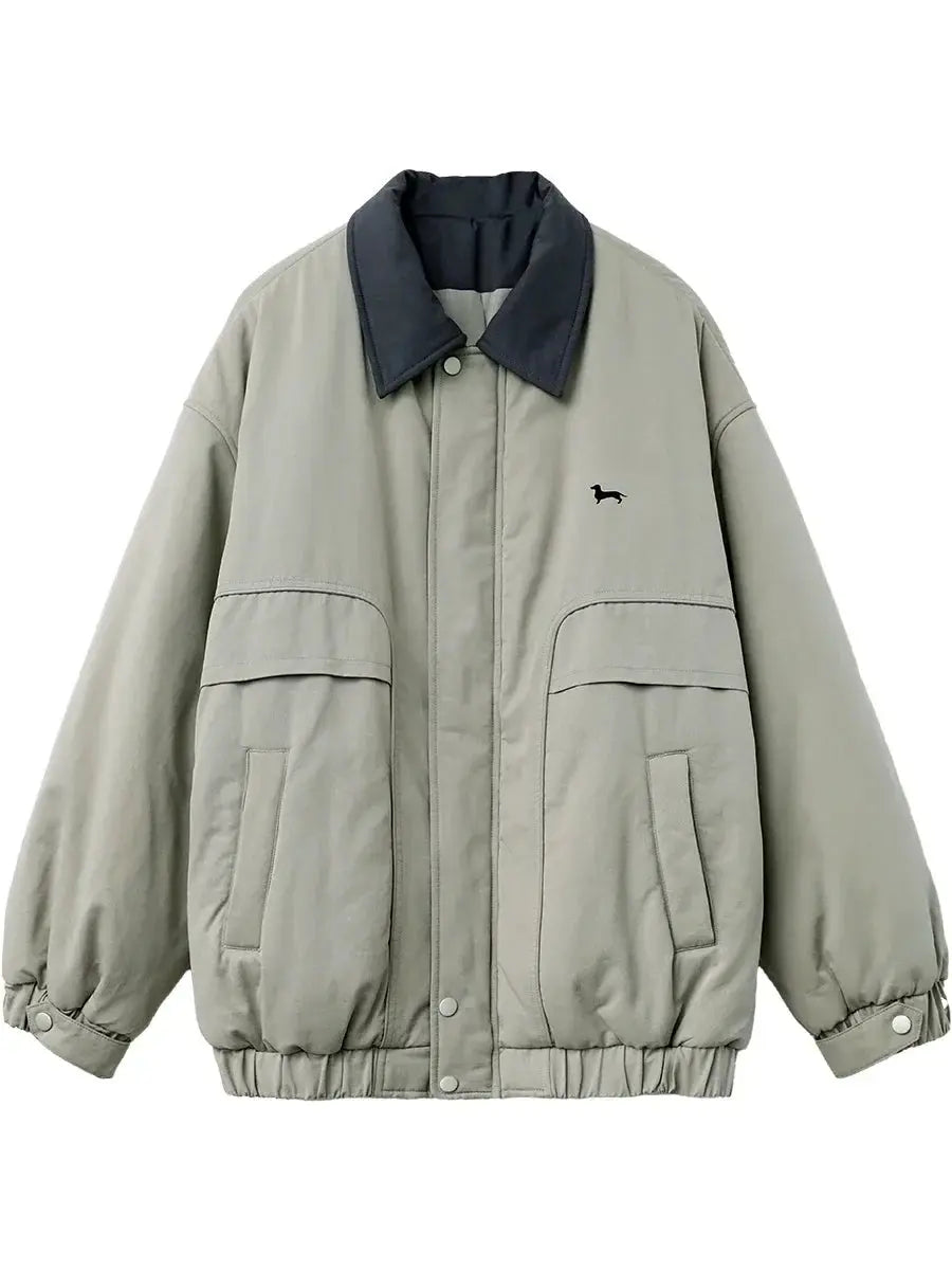 Women's Casual Cotton Workwear Jacket - Thick & Warm