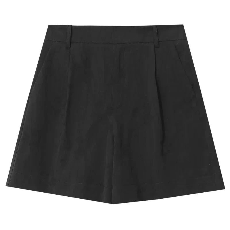 Women’s Cotton Wide-Leg Shorts Casual Jacquard