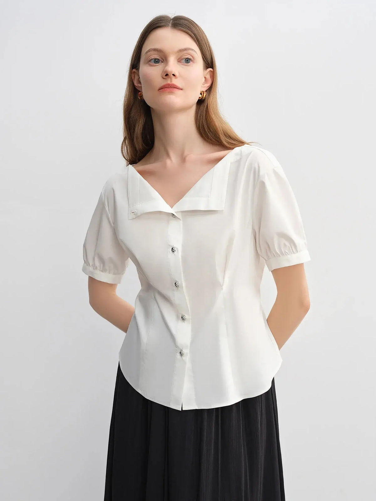 Simple Solid Strapless Summer Top