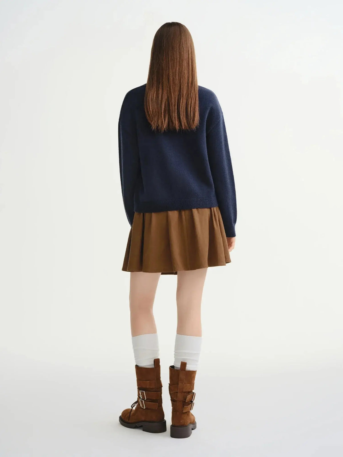 Women's Plus: Floral Knit Winter Pullover