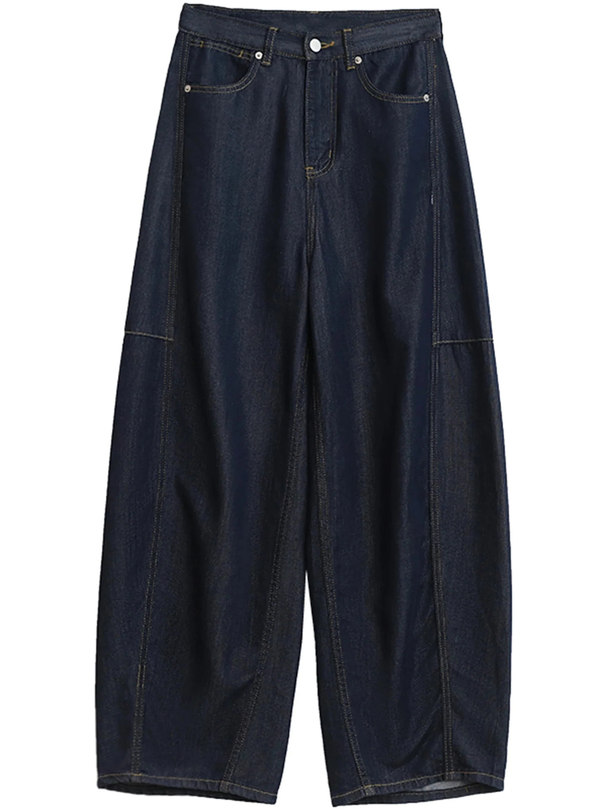High Waist Split Hem Wide Leg Jeans Women’s Loose Denim