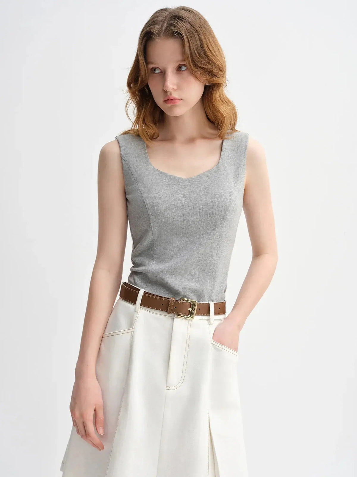 Plus-Size Fitted Tank