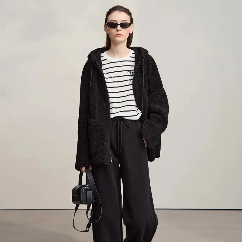 Women's Striped Long-Sleeve Knit T-Shirt