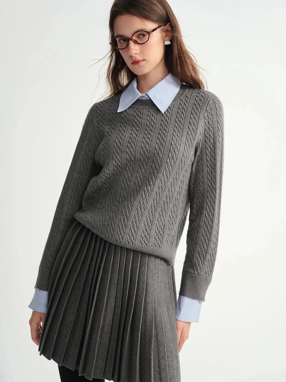 Women's Autumn/Winter Grey Knitwear Set