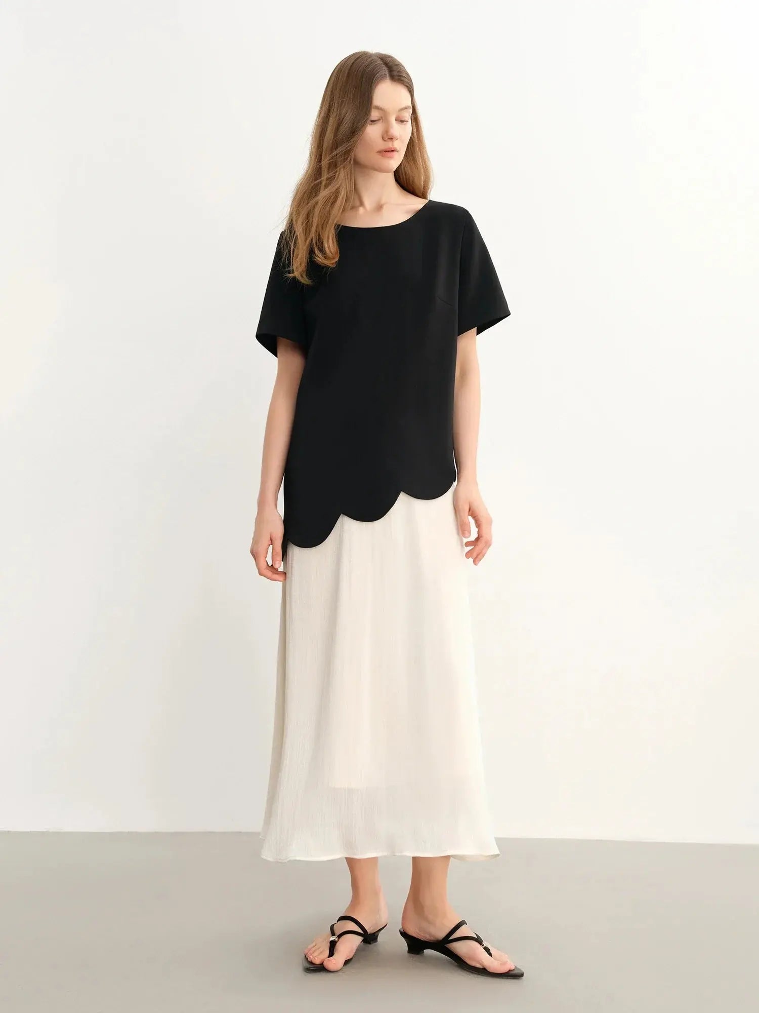 Women's Bold Color Block Faux Two-Piece Dress