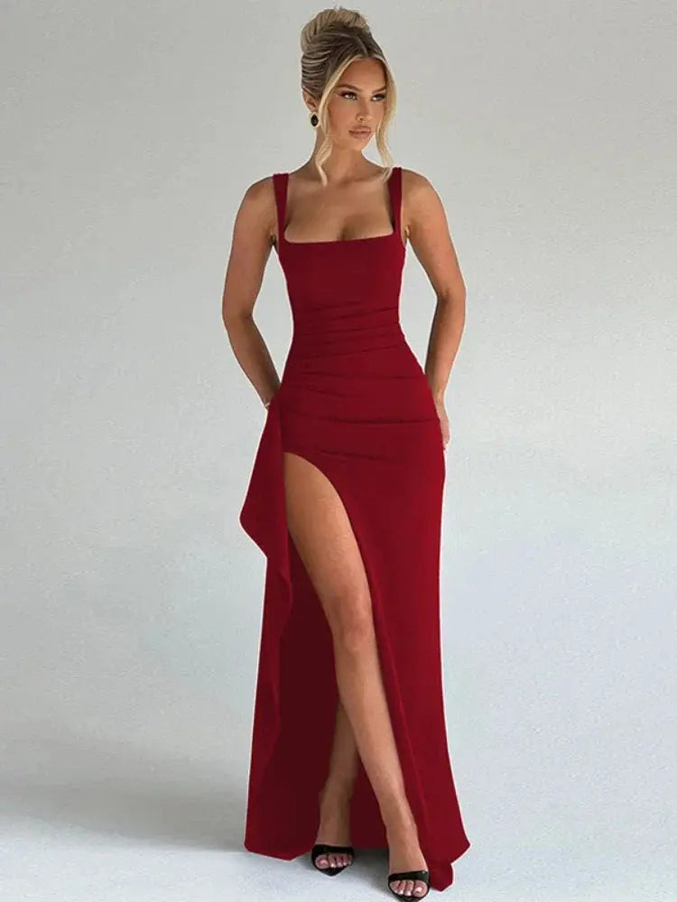 Chic Strappy Backless President's Dress