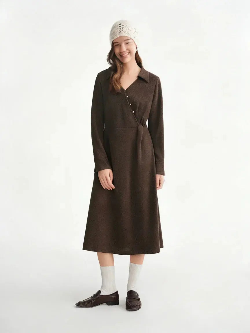 Retro European Temperament Knit Dress
