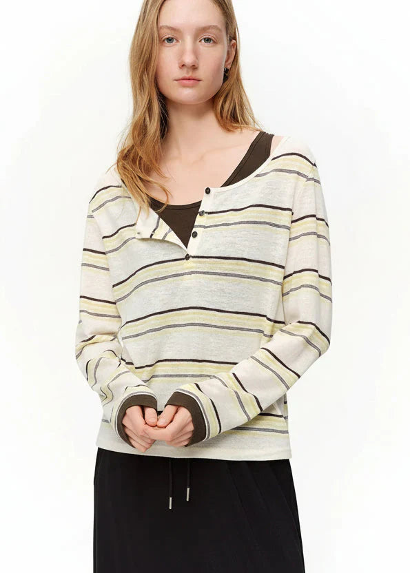 Women’s Striped 2-Piece Set Spring Sleeveless Casual Fit