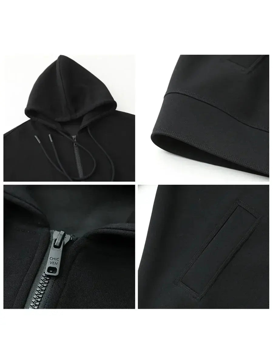 Women's Casual Loose Solid Hooded Overcoat