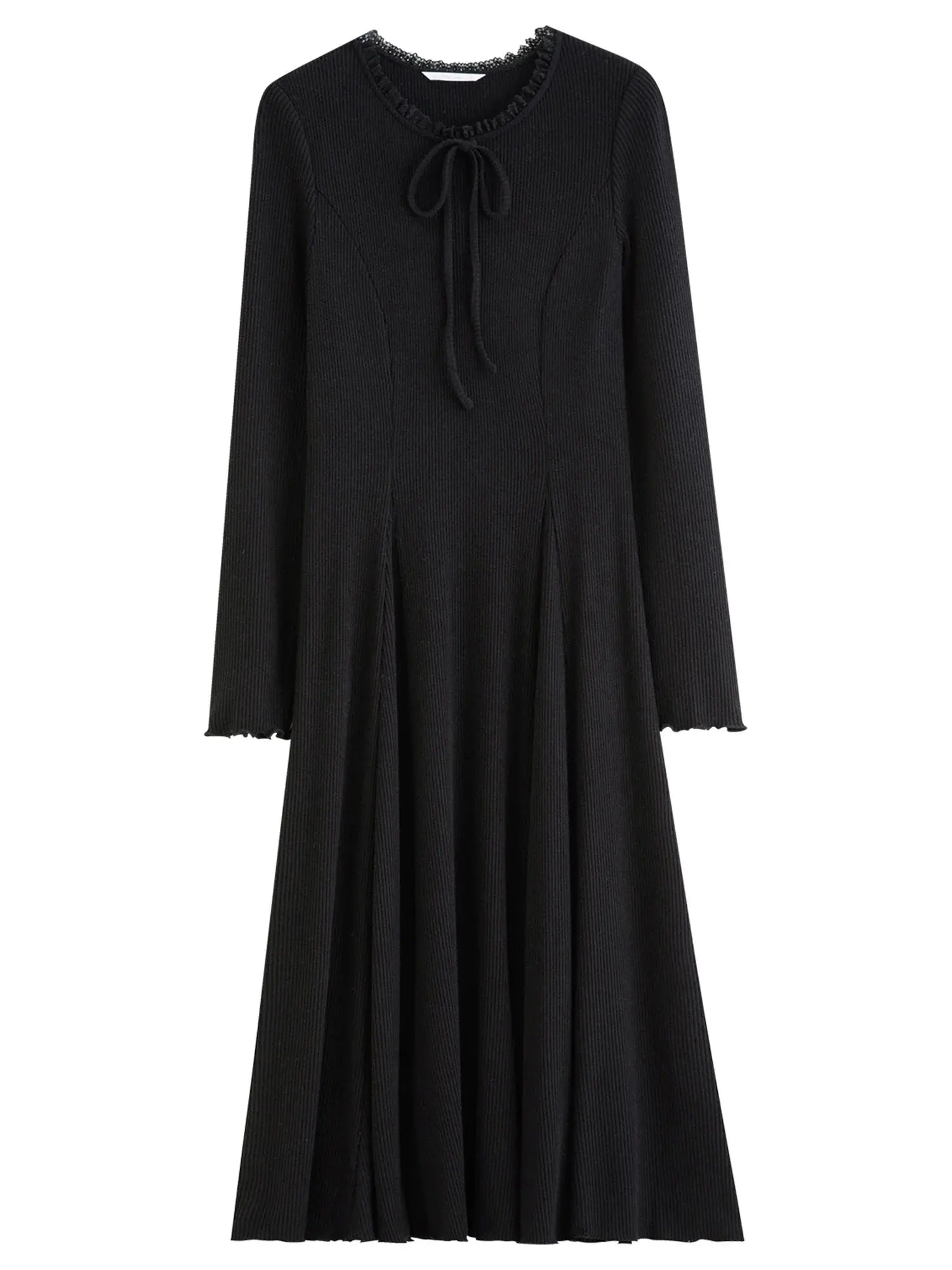 Slim Fit Bodycon Long Dress with Lace