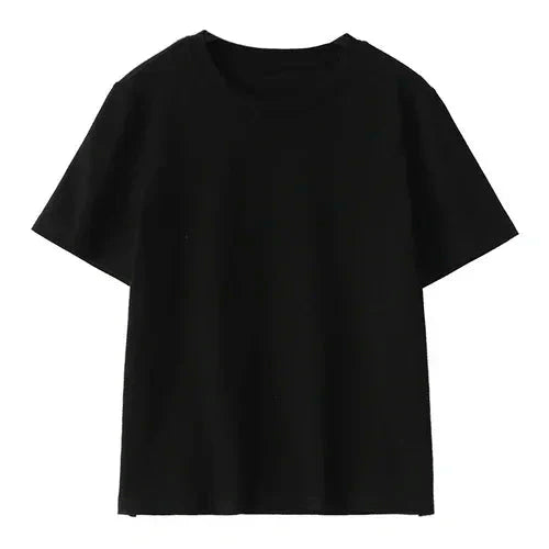 Basic O-Neck Tee Casual Solid Short Sleeve T-Shirt