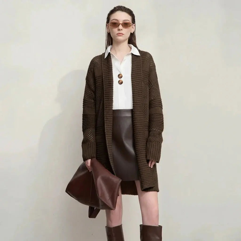 Minimalist Loose Knit Cardigan
