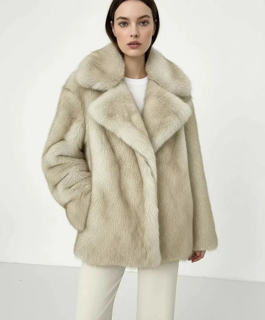 Fluffy Faux Fur Winter Coat