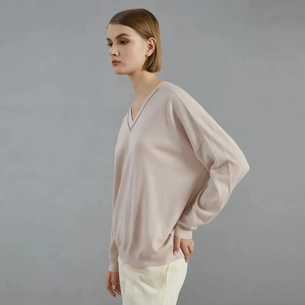 Fine-Knit Loose Fit Sweater