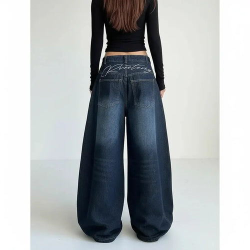 Autumn Casual Wide-Leg Jeans