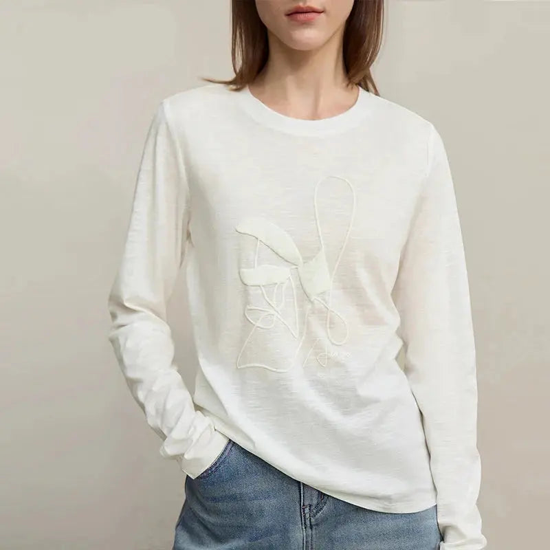 Long-Sleeve Printed Bamboo
