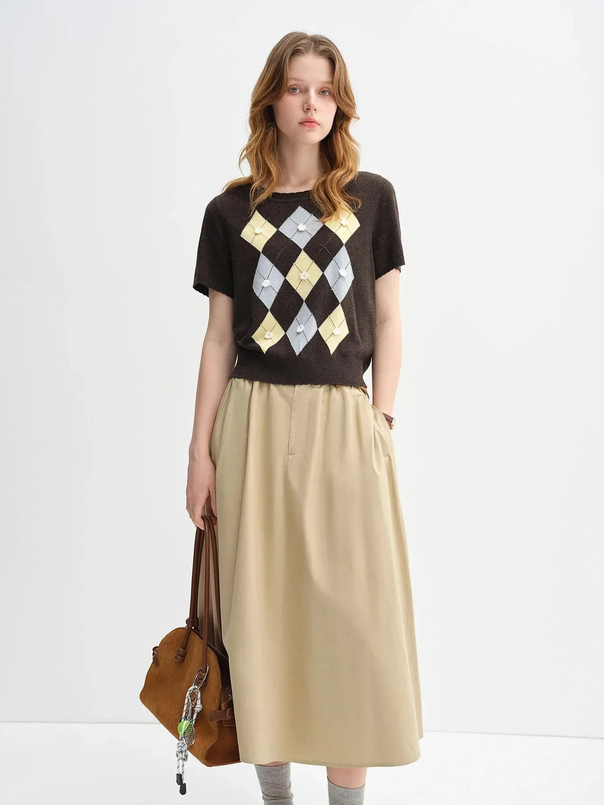 Women’s Textured Embroidery Knit Top