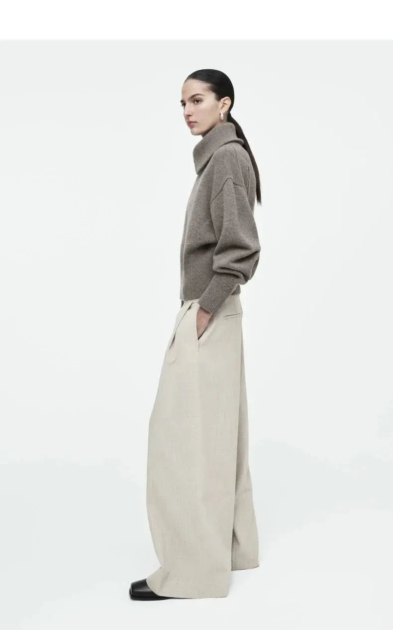 Waist-Cinching Knitted Jacket Casual Standard Fit