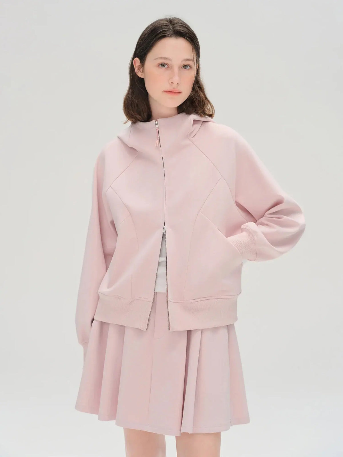 Plus Size Cozy Fall Hoodie & Midi Skirt Set