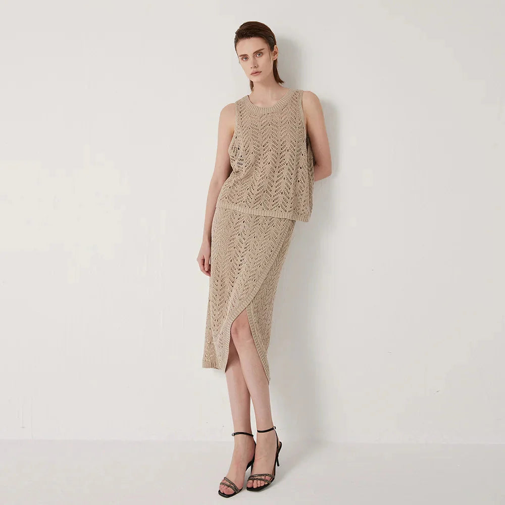 Women's Premium Linen Summer Vest Elegant Luxury Style