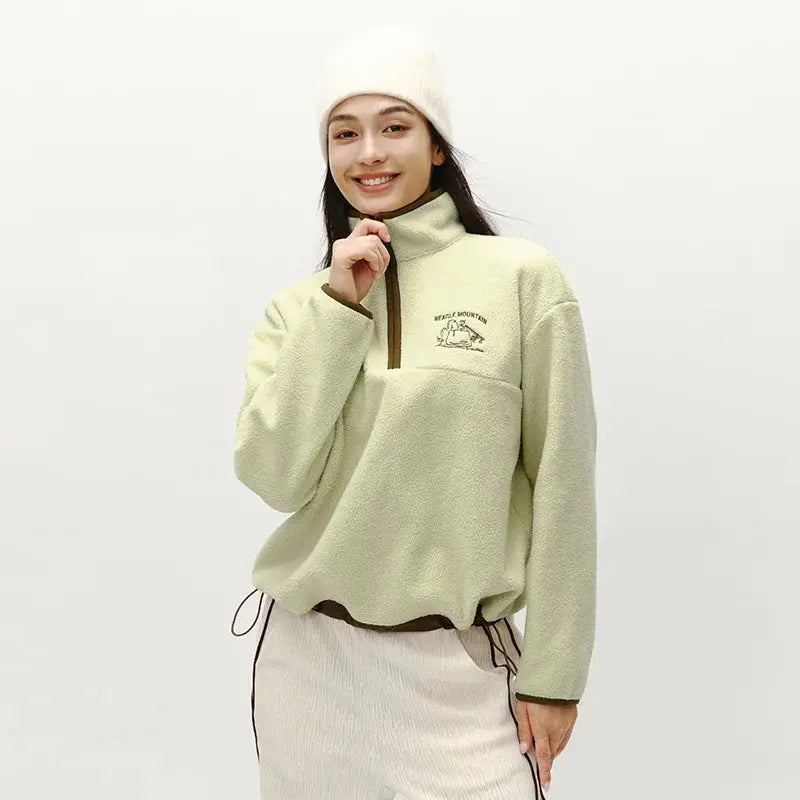 Women's Embroidered Fleece Sweatshirt