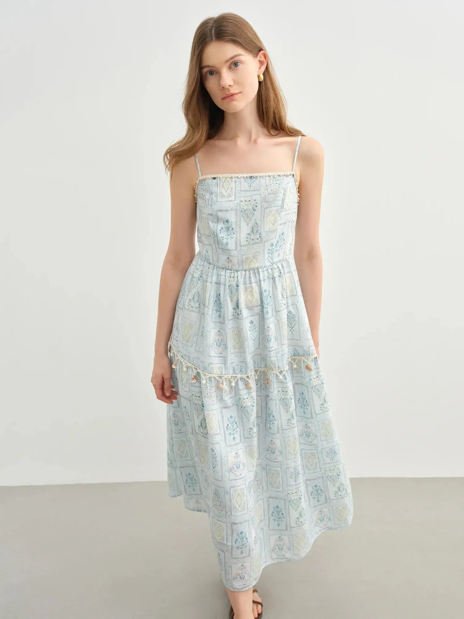 Summer Suspender Dress & Denim Jacket Set