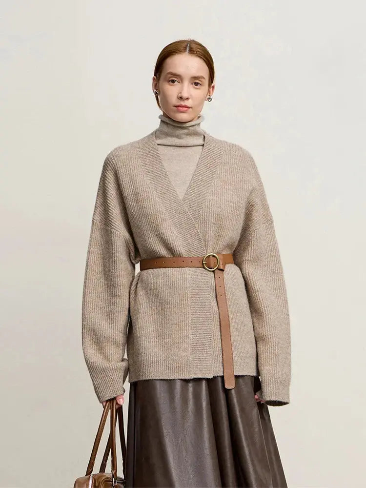 Cozy V-Neck Knit Cardigan for Women
