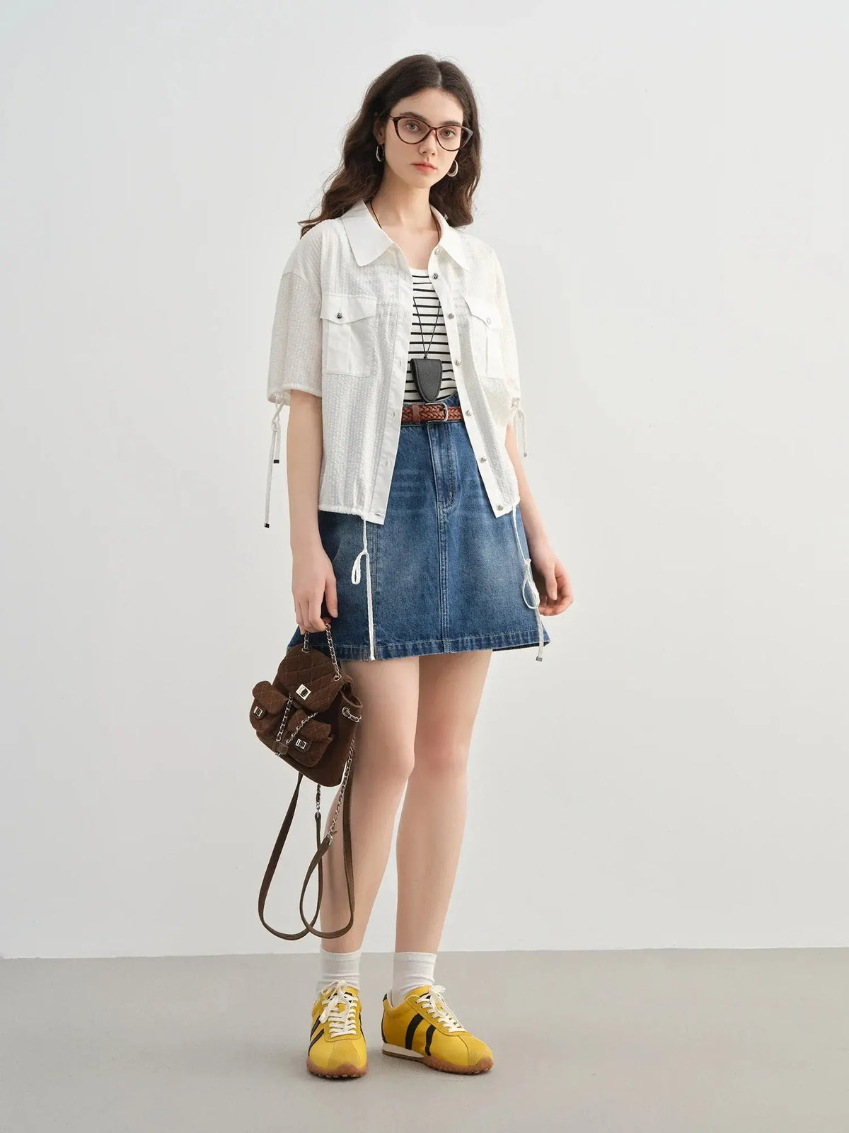 Quality Plus-Size Short-Sleeve Drawstring Shirt