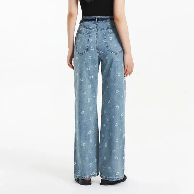 Women's Summer Cotton Wide Leg Denim