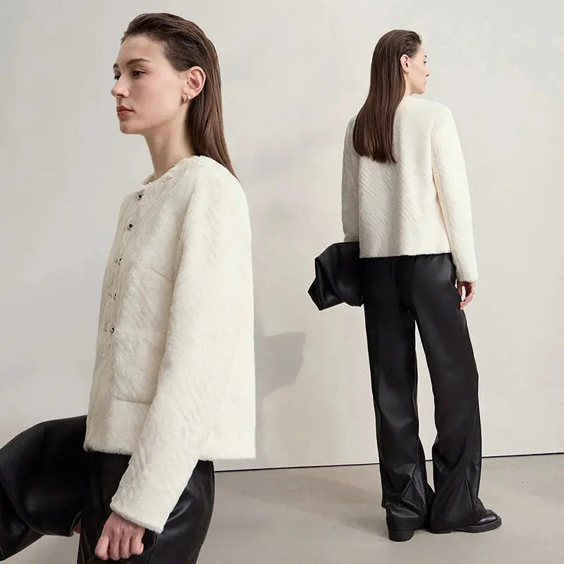 Women's Versatile Warm Knit Winter Coat