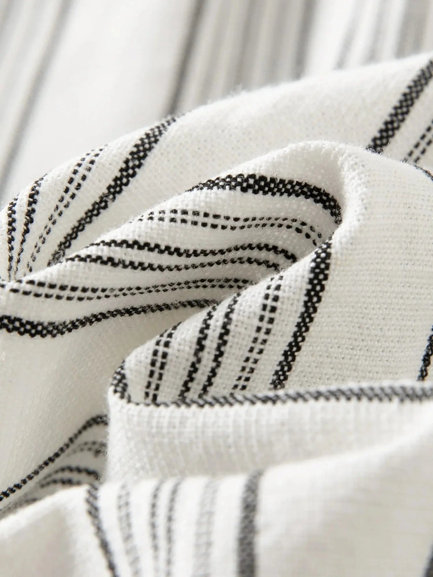 Minimalist Summer Drawstring Cotton-Linen Textured Trousers