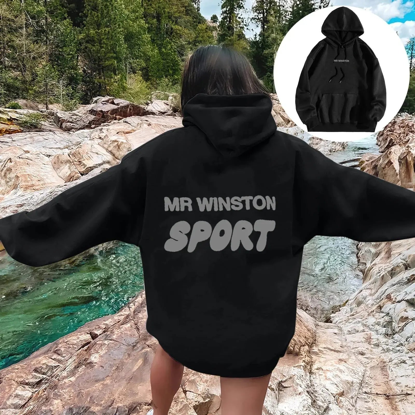 Thick, Fleece-Lined  Wings Hoodie