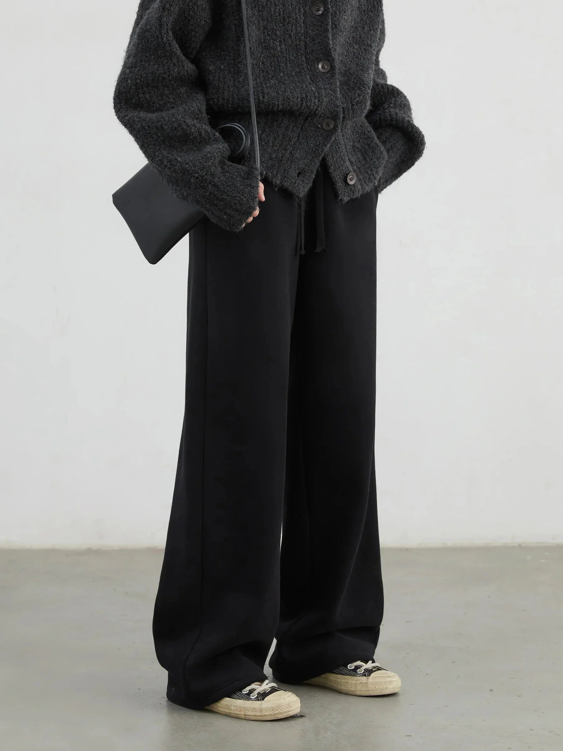 High-Waisted Fleece Sweatpants Autumn & Winter
