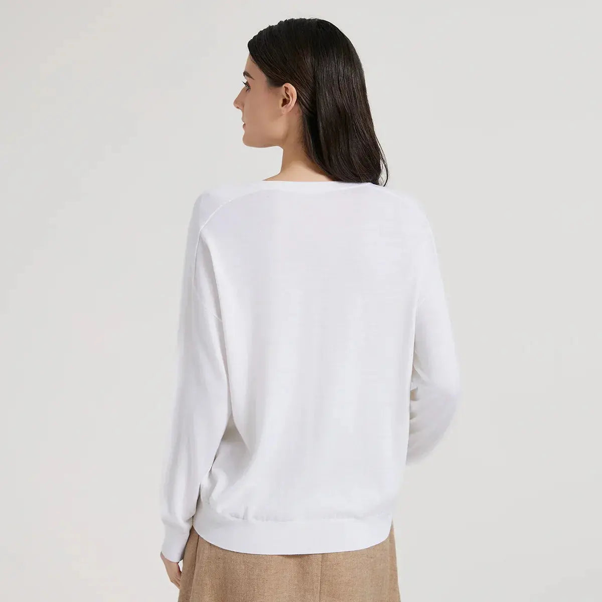 Women’s Premium Silk-Blend Pullover