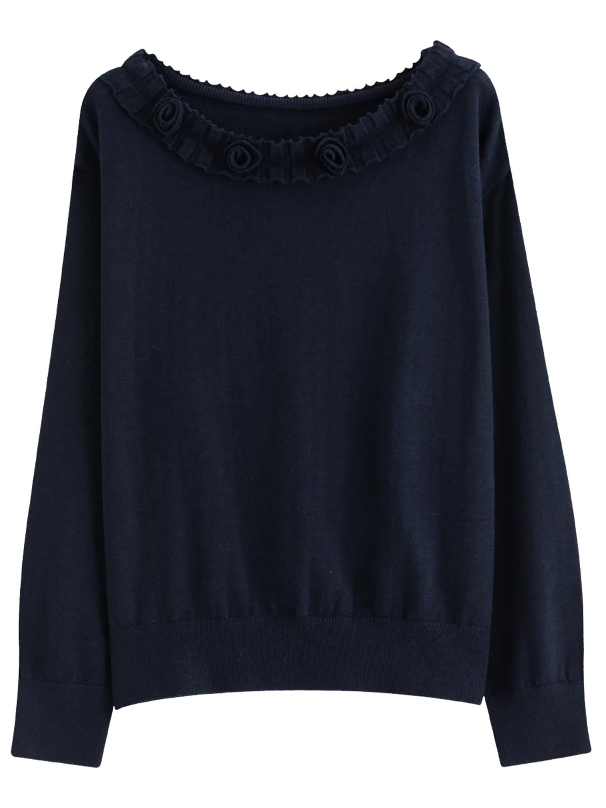 Stylish Trimmed Knit Set Off-Shoulder Top & Mini Skirt