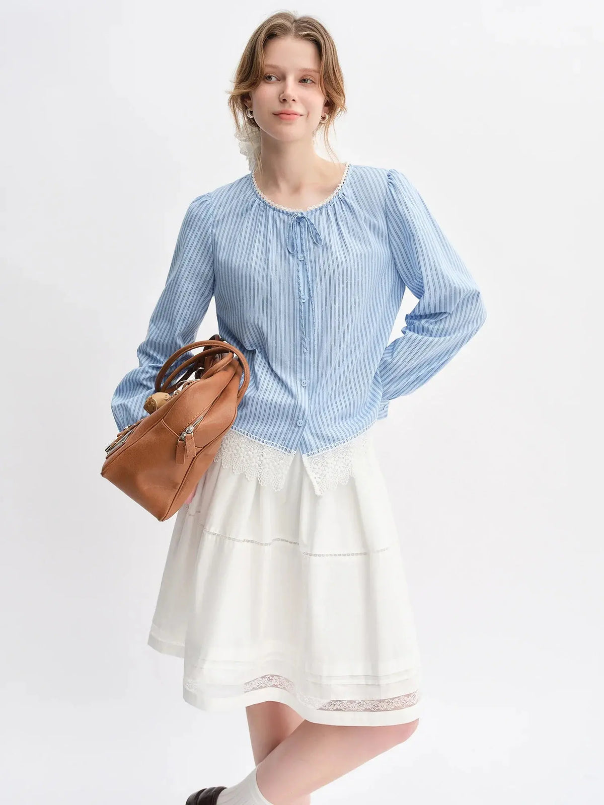 Vintage Vest & Skirt Set for Autumn