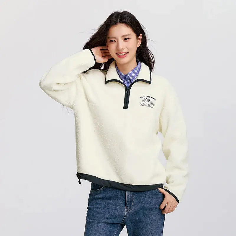 Women's Embroidered Fleece Sweatshirt
