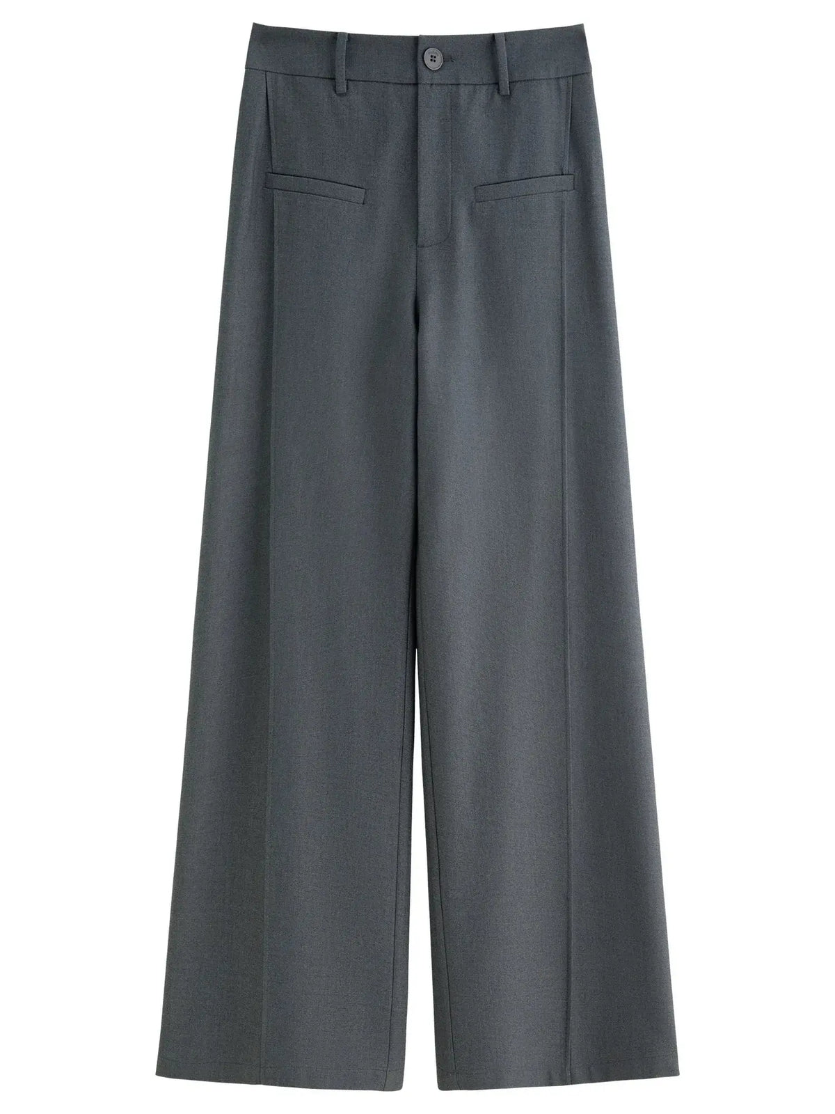 Relaxed Fit Office & Casual Pants with Structured Seam Details