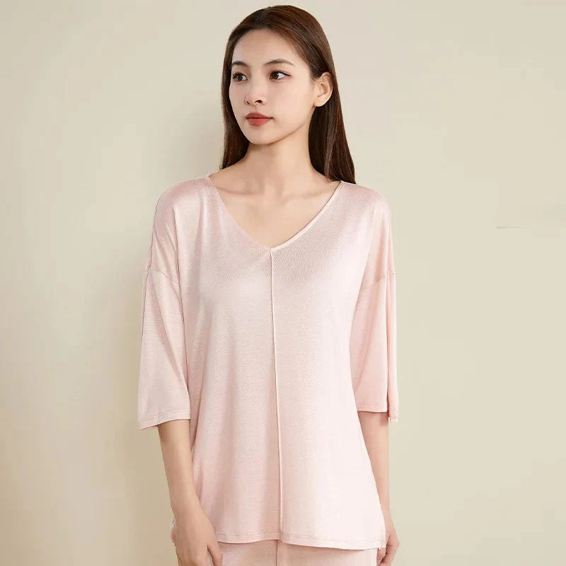 Luxury Loungewear Mulberry Silk Set for Women