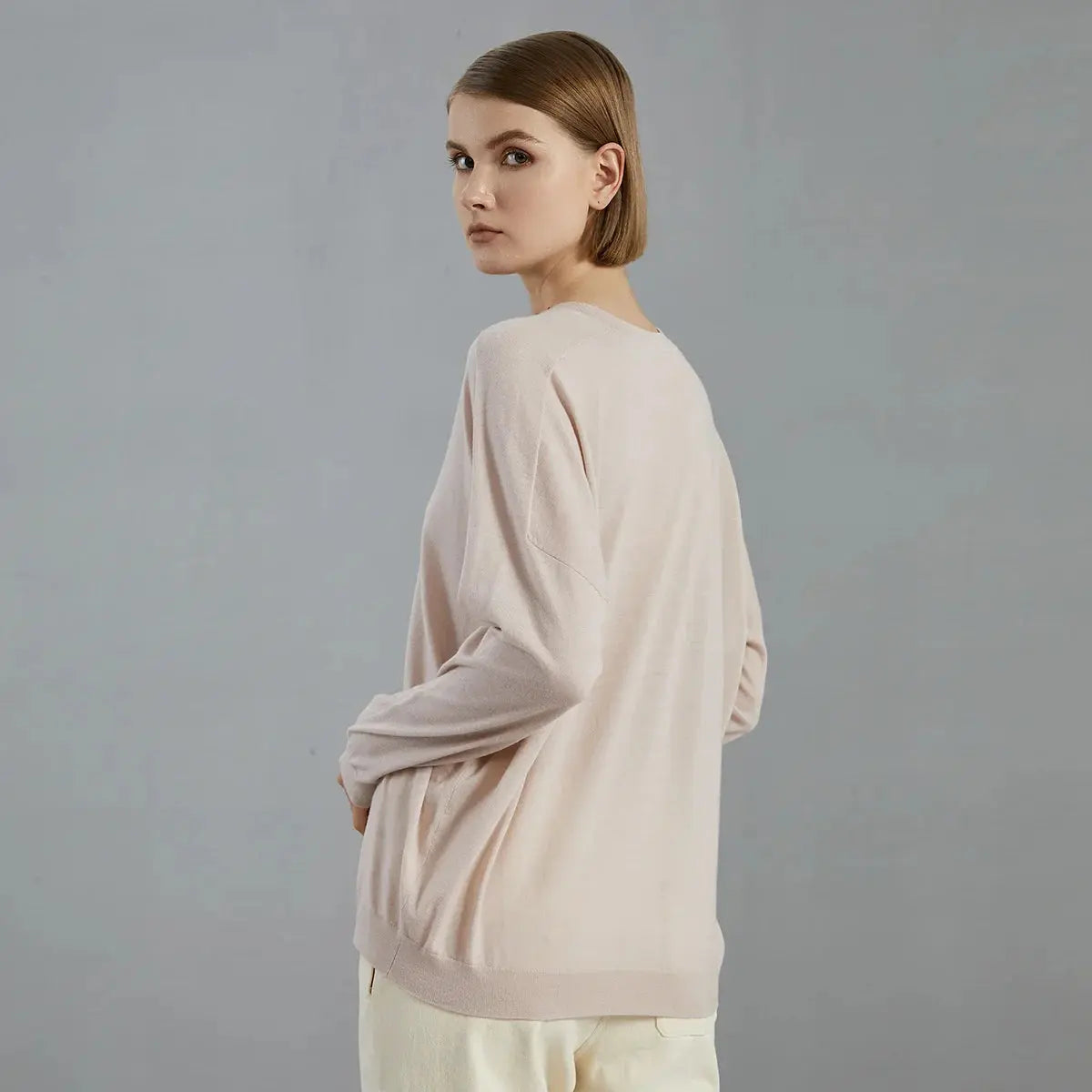 Fine-Knit Loose Fit Sweater