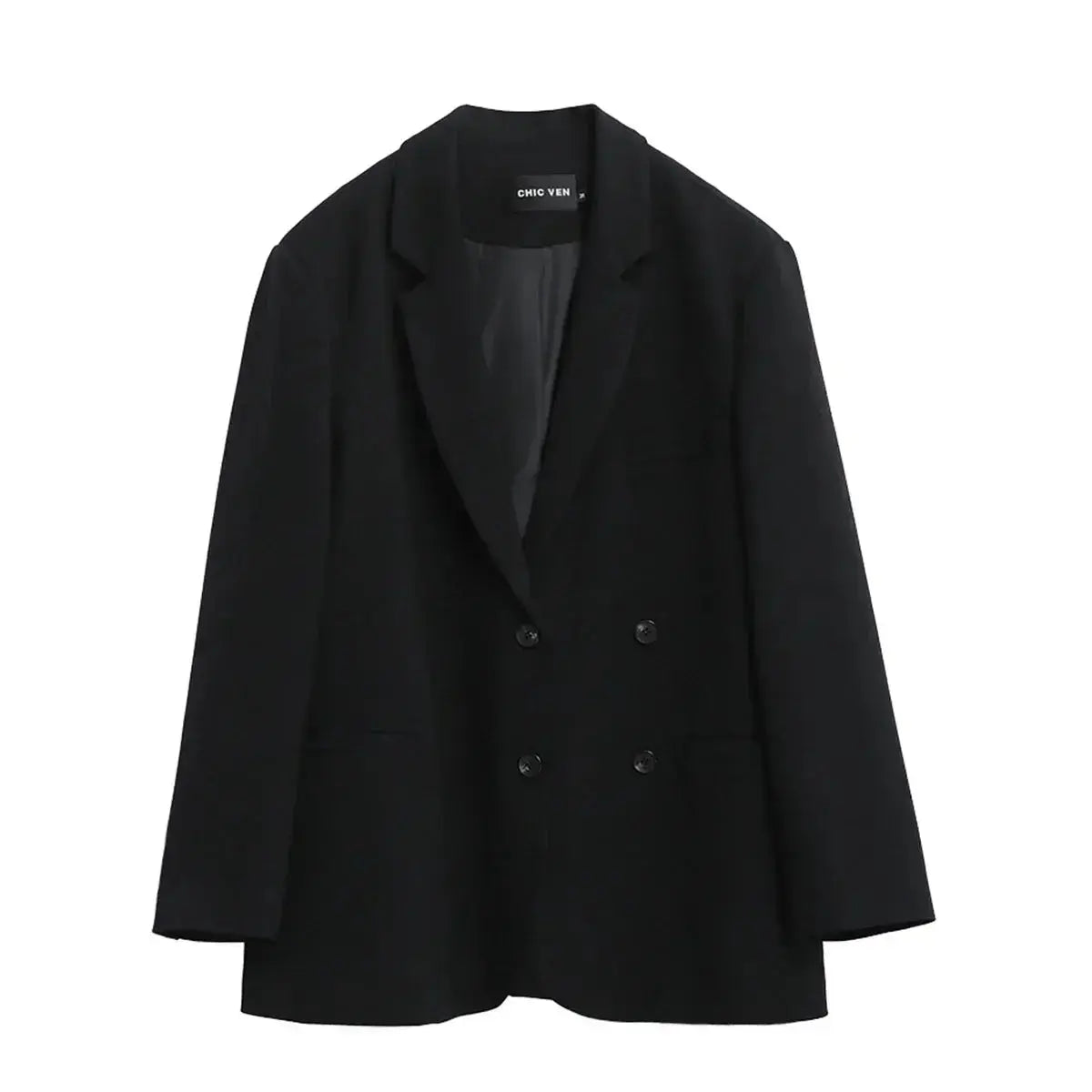 Classic Solid Long Sleeve Coat