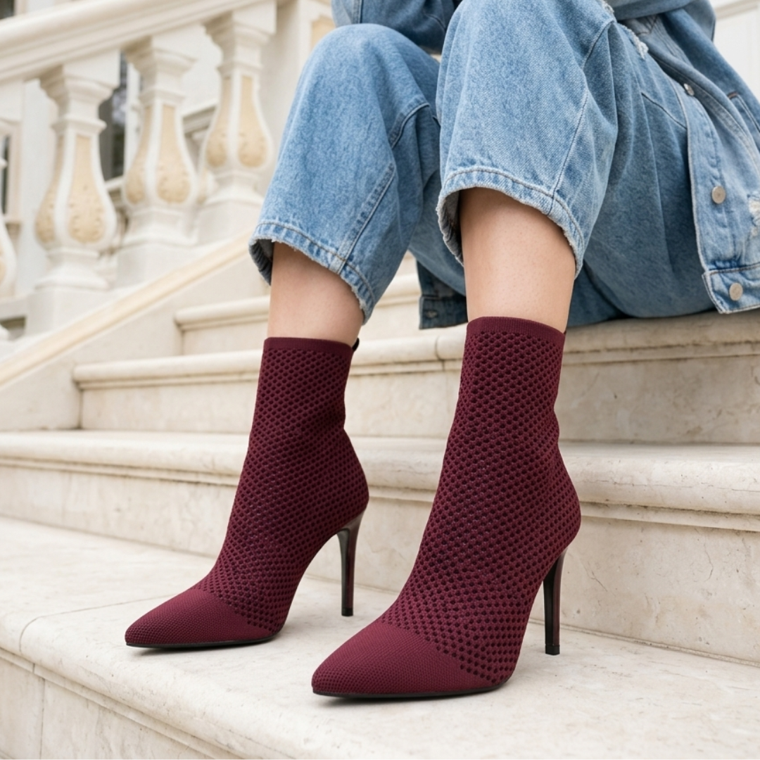 Brooklyn - Knit Point Boot
