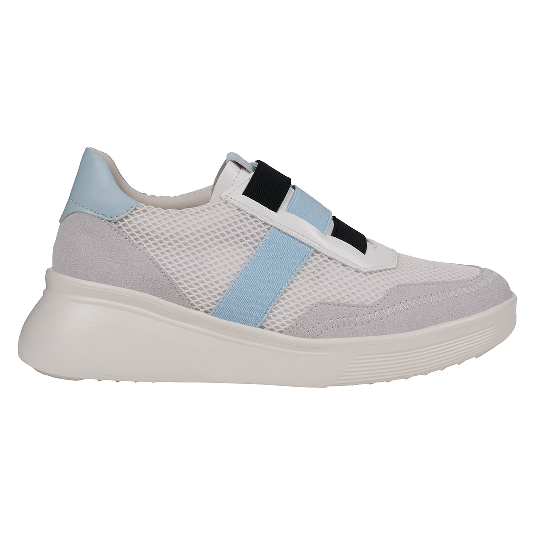 Women's Stefani White Wedge Sneakers