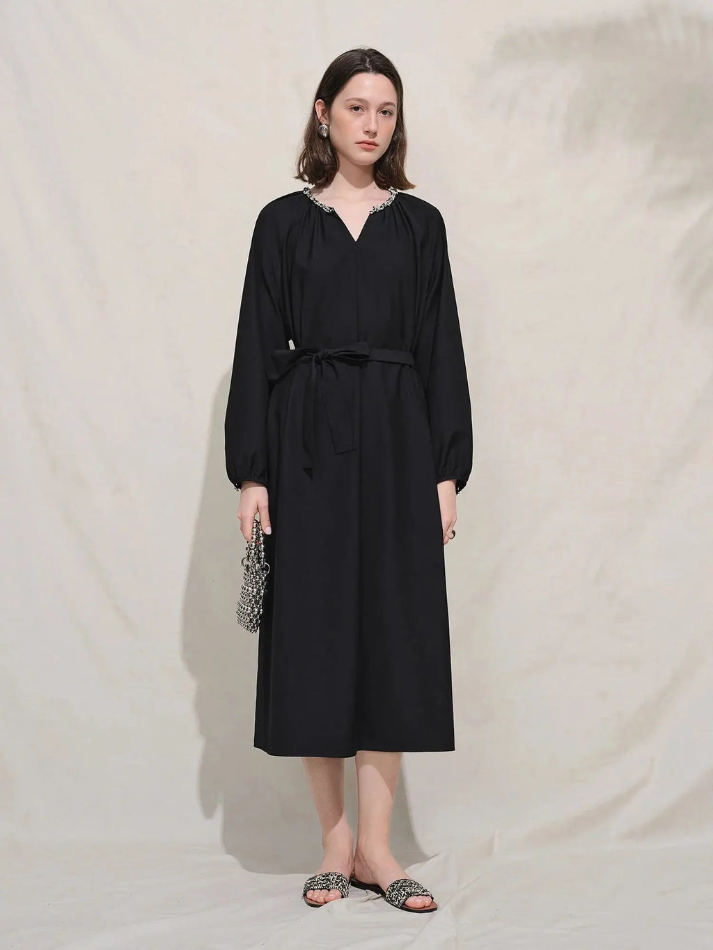 Plus Size Casual Black Maxi Dress