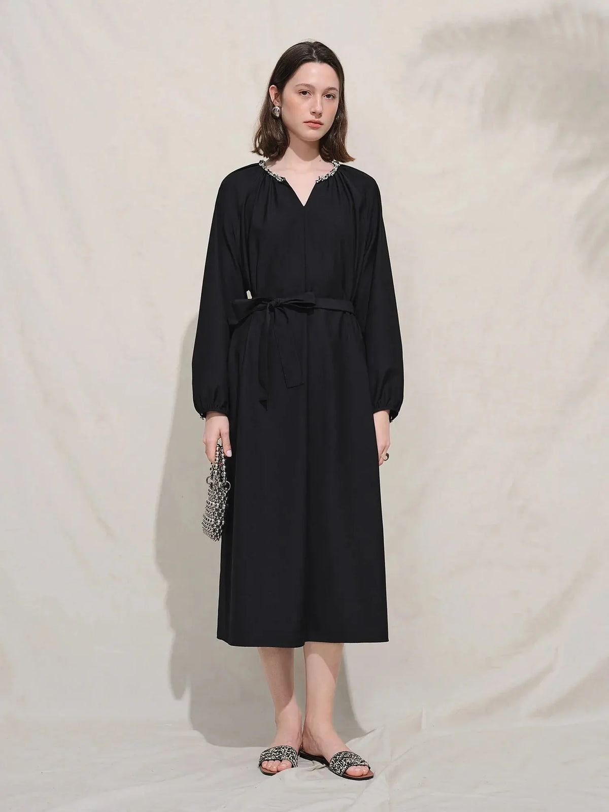 Plus Size Casual Black Maxi Dress